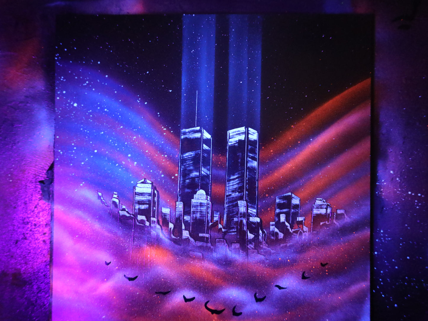 Towers on the Clouds (UV Effect)